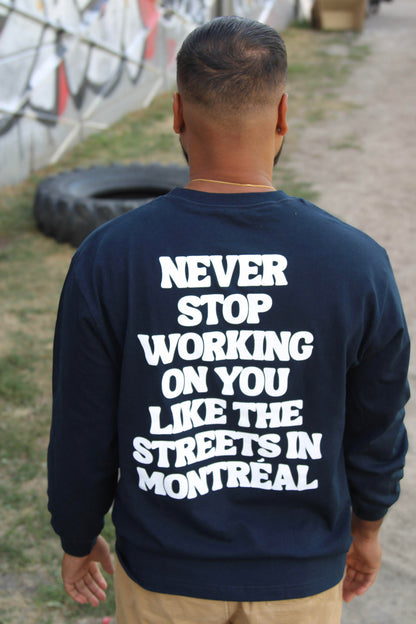 SZN 2 LONG SLEEVE - NAVY BLUE