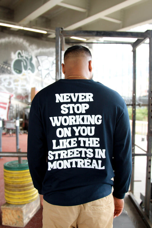 SZN 2 LONG SLEEVE - NAVY BLUE