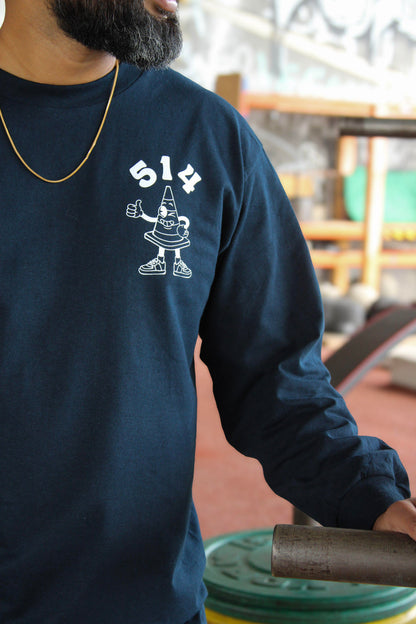SZN 2 LONG SLEEVE - NAVY BLUE